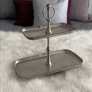 Potter Barn Antique Tiered Stand NWOT